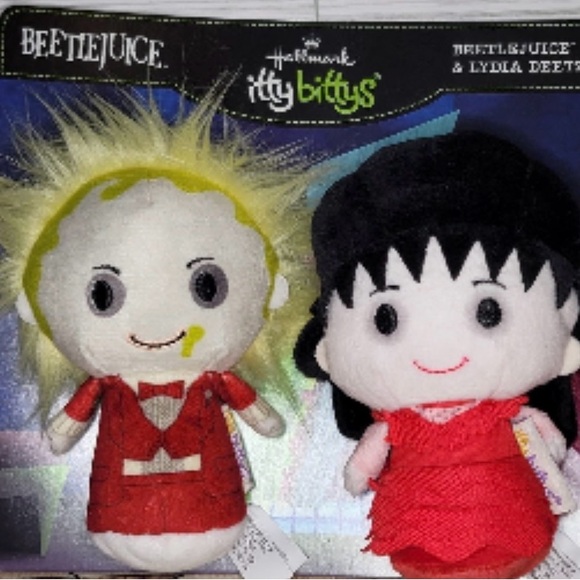 Hallmark Itty Bittys Beetlejuice & Lydia Deetz Plush Dolls - Picture 1 of 1